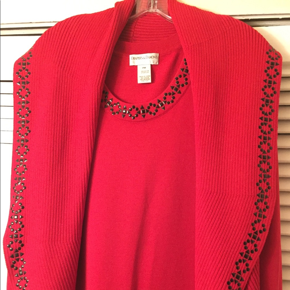 Drapers & Damons - Sweater w/matching tank size PM
